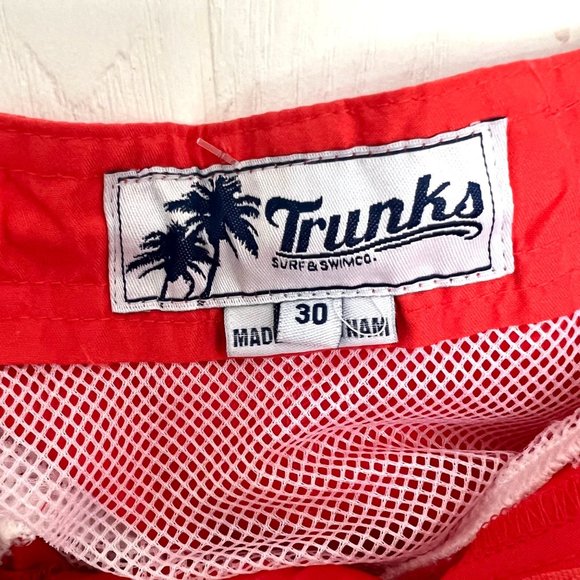Trunks Red Hybrid Board Shorts Swim Trunks - Size 30 - Picture 6 of 11